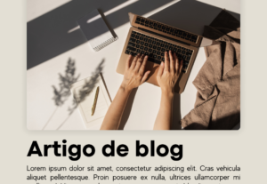 Eu vou criar artigos de blog otimizados para SEO