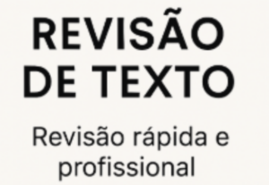 Eu vou revisar seu texto e corrigir erros de português