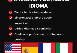 Eu vou Transformar seu vídeo para qualquer idioma com Ia