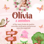 Eu vou Criar seu Convite de aniversário Pra sua criança.