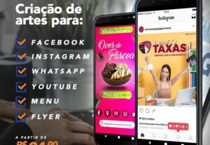 Eu vou Fazer design criativo para Redes Sociais