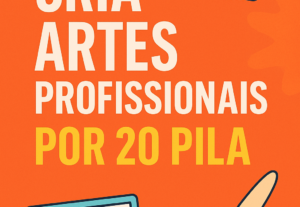 Eu vou criar artes para redes sociais, flyers, posts