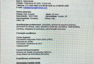 Eu vou criar um currículo atrativo.