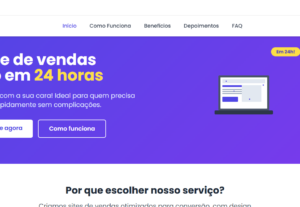 Eu vou criar seu site de vendas em um dia