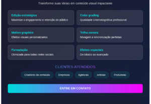 Eu vou editar seus vídeos com qualidade profissional