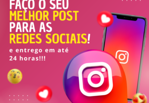 Eu vou fazer seus melhores posts para as redes sociais