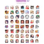 Eu vou criar seus emotes para Twitch ou Discord