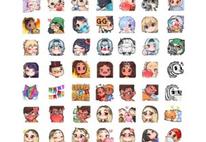 Eu vou criar seus emotes para Twitch ou Discord