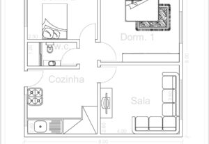 Eu vou desenhar sua planta em Autocad
