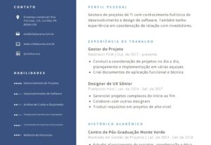 Eu vou criar um currículo atrativo