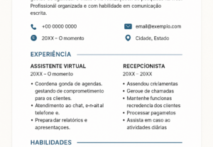 Eu vou criar um currículo atrativo