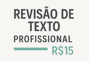 Eu vou revisar seu texto e deixá-lo mais profissional