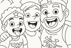 Eu vou transformar suas fotos em um livro de colorir