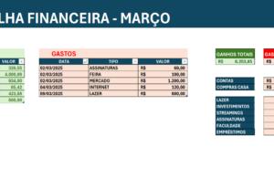 Eu vou fazer a melhor planilha do excel para você