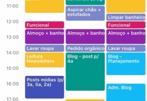 Eu vou organizar a sua agenda de forma eficaz