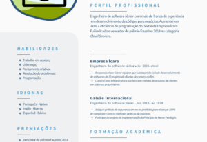 Eu vou criar um currículo atrativo.