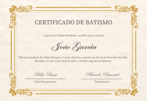 Eu vou fazer uma arte para certificado do seu curso