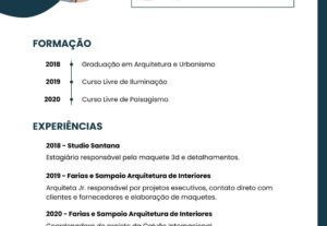 Eu vou criar um currículo atrativo