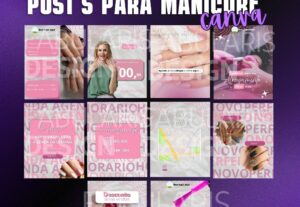Eu vou fazer 10 modelos de post para redes socias pelo canva