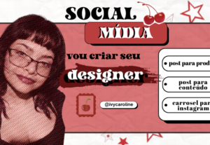 Eu vou criar a arte  para seu post nas redes sociais