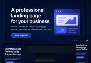 Eu vou fazer a melhor Landing Page para o seu négocio.