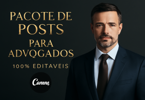 Eu vou disponibilizar artes editáveis do Canva.
