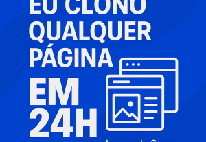 Eu vou clonar uma Landing Page pra você