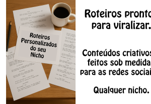 Eu vou criar histórias envolventes, prontas para produção.