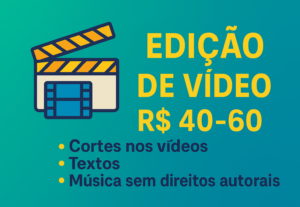 Eu vou editar seu vídeo de gameplay para youtube.