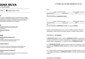 Eu vou fazer currículo e contratos para você.