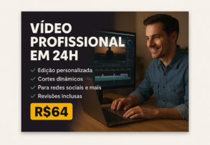 Eu vou editar seu video do jeito que quiser em menos de 24h