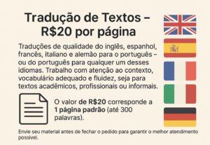 Eu vou Traduzir o texto que voce quiser