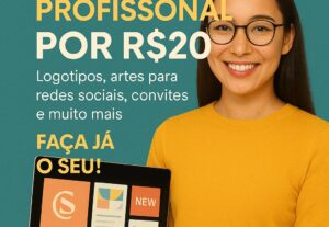 Eu vou Fazer design para sua empressa viralizar por 20 reais