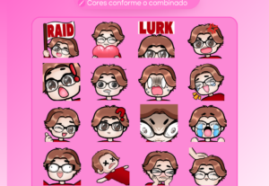 Eu vou fazer emotes para seu canal