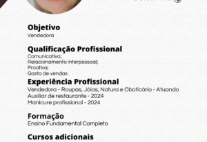Eu vou criar um currículo atrativo