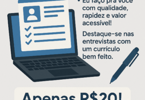Eu vou fazer um currículo profissional