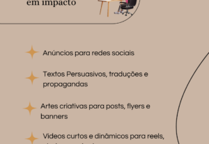 Eu vou transformar ideias em impacto, textos