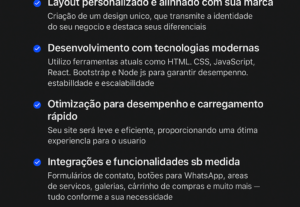 Eu vou criar um site para seu negócio.