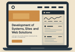 Eu vou Desenvolvimento de sistemas, sites e soluções web