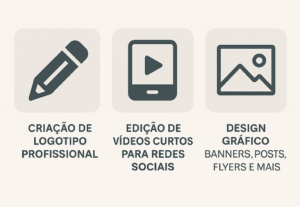 Eu vou fazer qualquer tipo de serviço na área tecnológica.