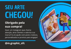 Eu vou fazer artes para seus posts do Instagram