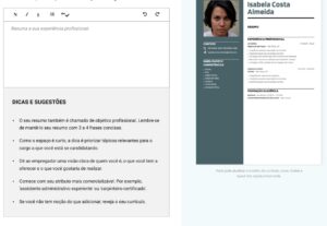 Eu vou Criar um currículo, com base em recrutamento e seleçã...