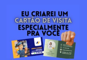 Eu vou criar um cartão de visita para você
