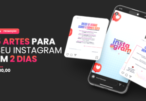 Eu vou criar 5 artes para seu Instagram em 2 dias