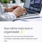 Eu vou dar forma e clareza aos seus arquivos e ideias