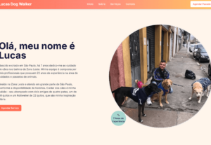 Eu vou criar um site profissional, responsivo e moderno