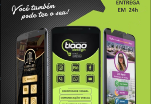 Eu vou Criar Cartões Digitais elegantes para seu negócio