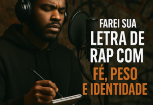 Eu vou fazer sua letra de rap com fé, peso e identidade