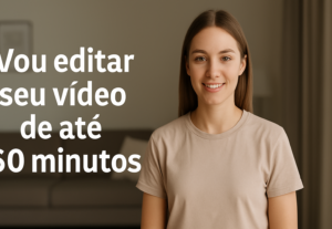 Eu vou Editar seu vídeo de até 60 minutos