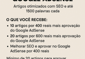 Eu vou colocar seu blog/site no Google AdSense